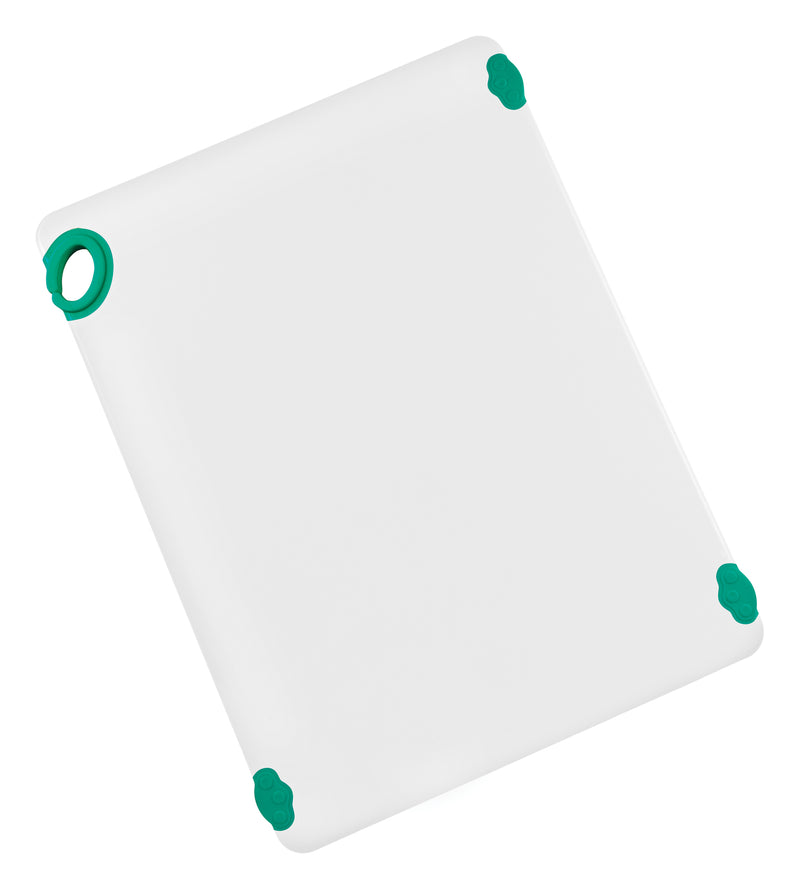 Winco CBN-1824GR 18 Inch Rectangular Cutting Board with Rubber Grip Hook Green Co-Polymer