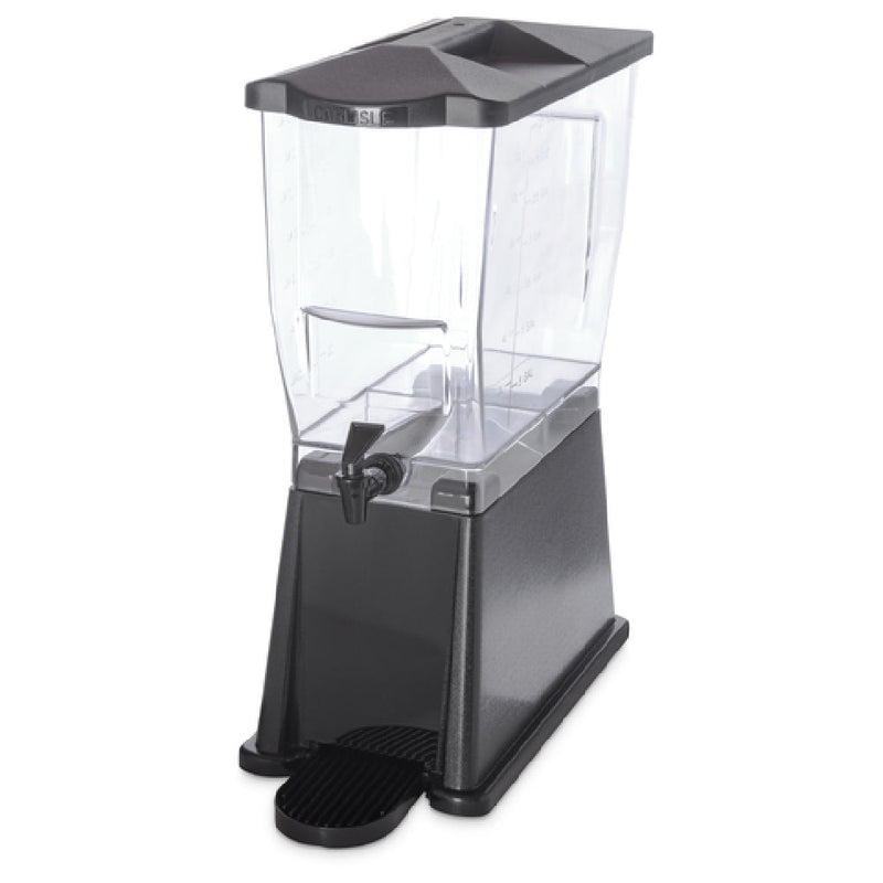 Carlisle 1085203 3 Gallon Beverage Dispenser Rectangular Plastic NSF Certified