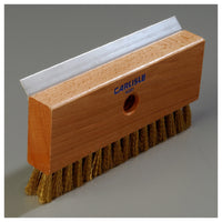 Carlisle 4029100 8-1/2 Inch Oven Brush and Scraper Head Brass Bristles Stainless Steel