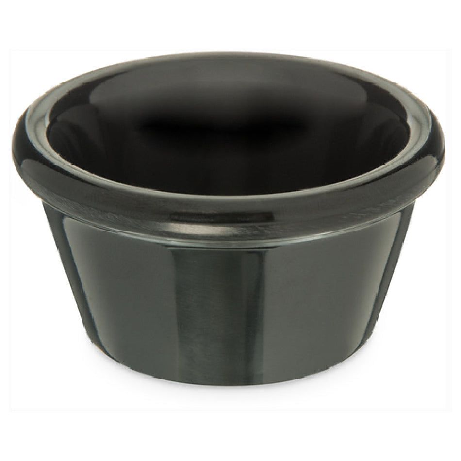 Carlisle S85203 2 Oz Ramekin Smooth Black Melamine Dishwasher Safe