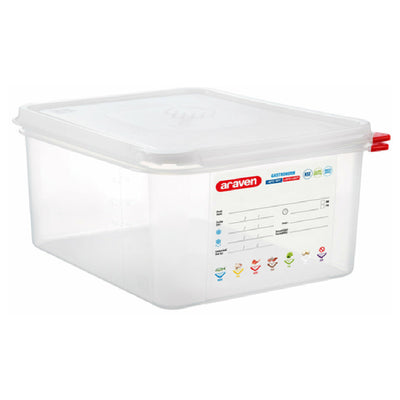 Carlisle 03034 10.5 Qt Food Storage Container Polypropylene with Airtight Lid