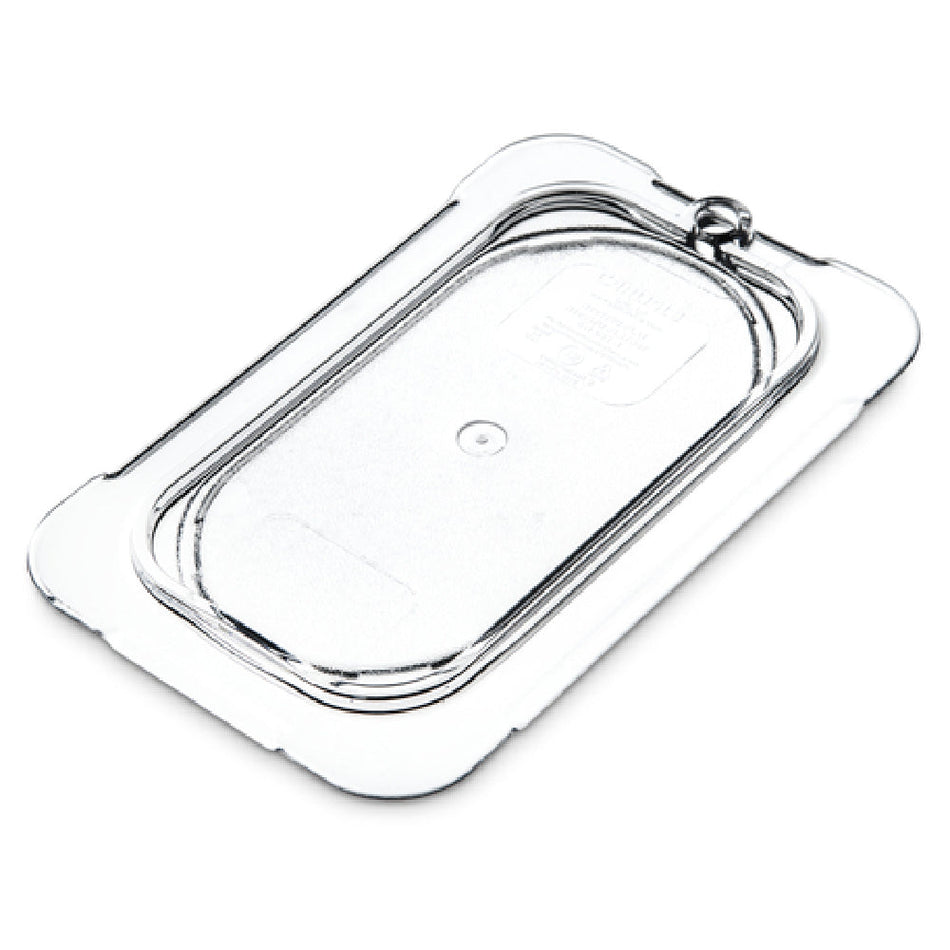 Carlisle 10336U07 6.88 Inch Clear Flat Lid for 1/9 Size Food Pan with Polycarbonate