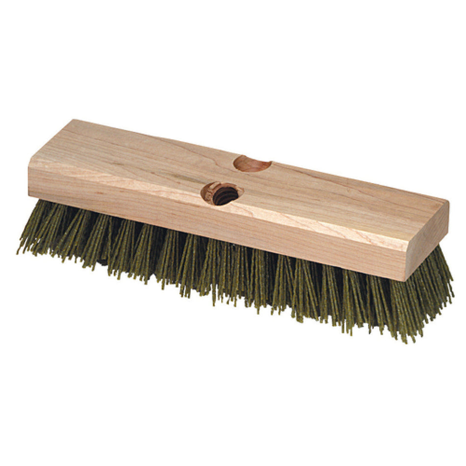 Carlisle 3619100 10 Inch Brush Floor Handleless Black DuPont Tynex Nylon