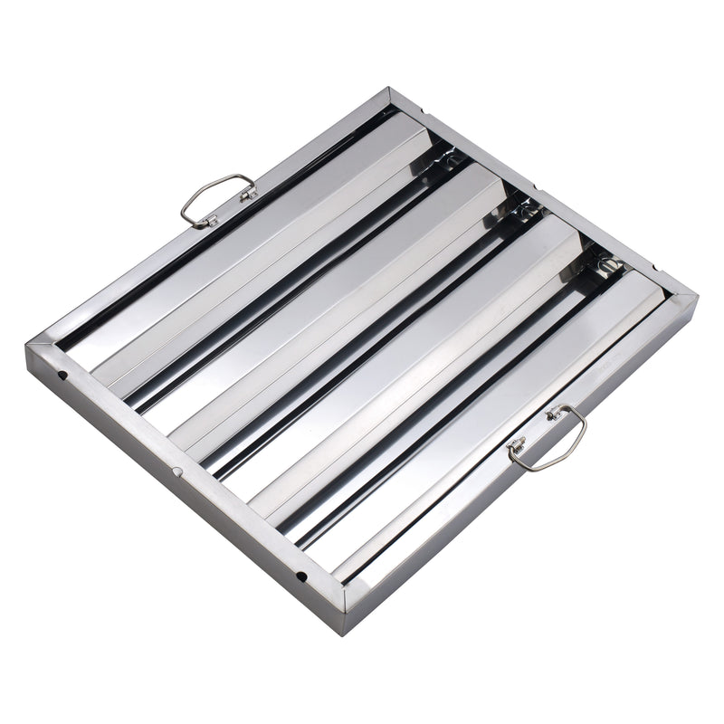 Winco HFS-1620 16 Inch Stainless Steel Hood Filter - 16W by 20H Commercial Kitchen Exhaust