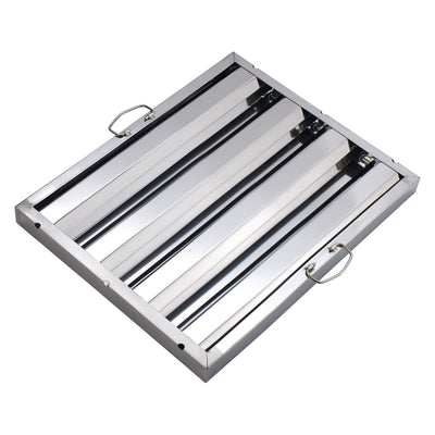 Winco HFS-1620 16 Inch Stainless Steel Hood Filter - 16W by 20H Commercial Kitchen Exhaust