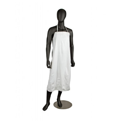 Carlisle 614DVA-WH20 36 Inch Dishwashing Apron No Pockets White Vinyl