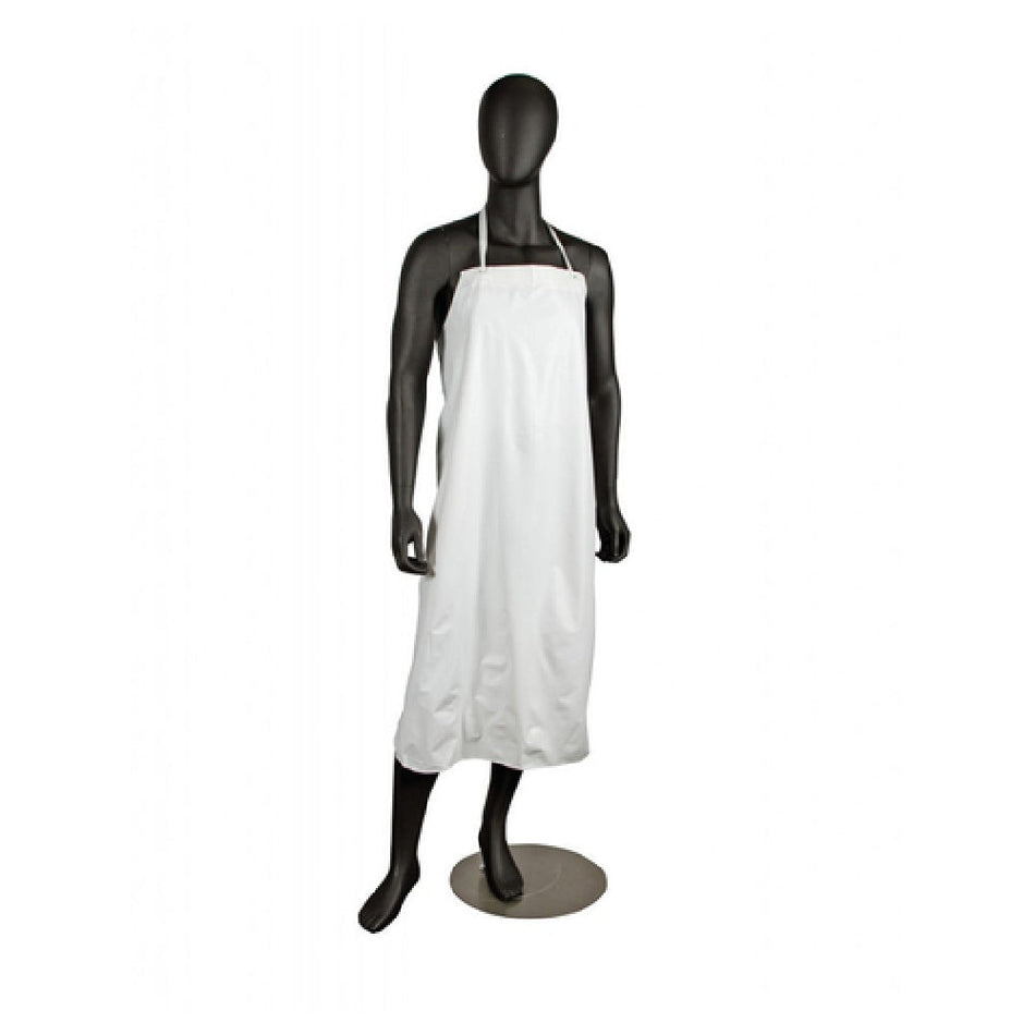 Carlisle 614DVA-WH20 36 Inch Dishwashing Apron No Pockets White Vinyl