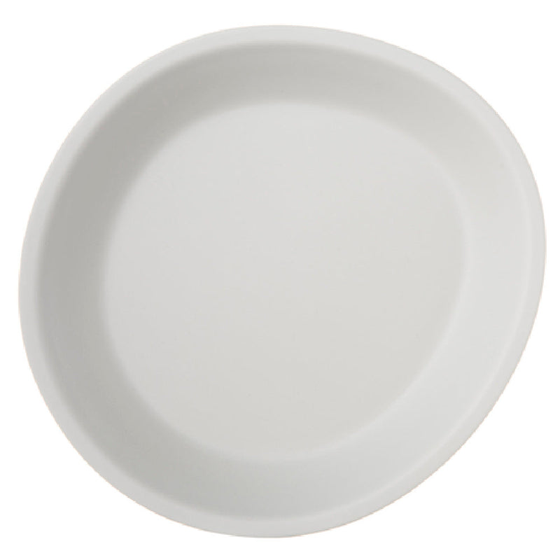 Carlisle 5310123 10 Inch 15 Oz Oblong Coupe Ridge Plate Melamine Gray Finish