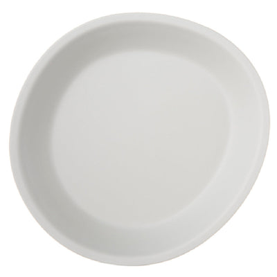 Carlisle 5310123 10 Inch 15 Oz Oblong Coupe Ridge Plate Melamine Gray Finish