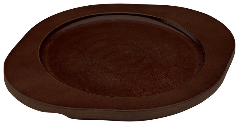 Winco CAST-8UL 10 Inch Wood Underliner for CAST-8 Round with Dual Handles