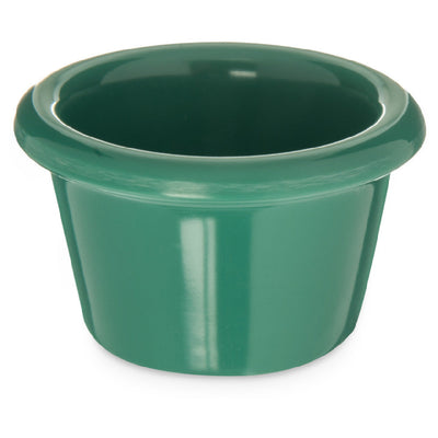 Carlisle S27509 1-1/2 Oz Ramekin Smooth Dishwasher Safe Stain Resistant Green Melamine