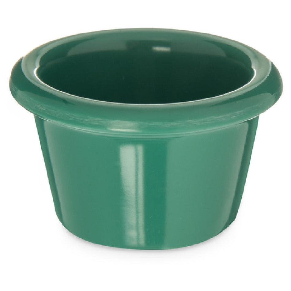Carlisle S27509 1-1/2 Oz Ramekin Smooth Dishwasher Safe Stain Resistant Green Melamine