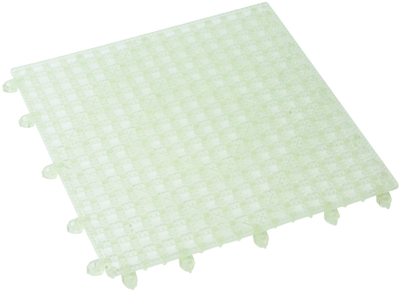 Winco BML-12C 12 Inch Clear Interlocking Bar Mat Plastic Dishwasher Safe