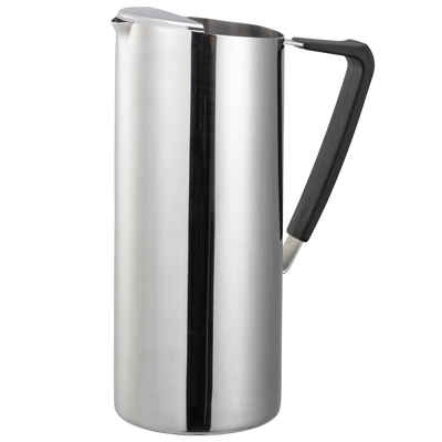 Slim 1.9-Liter Stainless Water Pitcher with Ice Guard in Polished Stainless