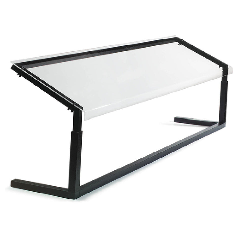 Carlisle 927203 73-1/4 Inch Portable Sneeze Guard Self-serve Adjustable Black Acrylic