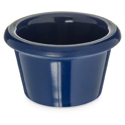 Carlisle S27560 1-1/2 Oz. Ramekin Melamine Smooth Stain Resistant Cobalt Blue
