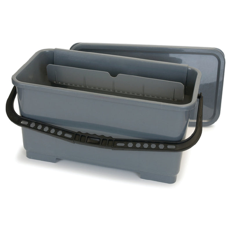 Carlisle 363301923 20-1/2 Inch Squeegee Bucket 6 Gallon Ergonomic Polypropylene Gray
