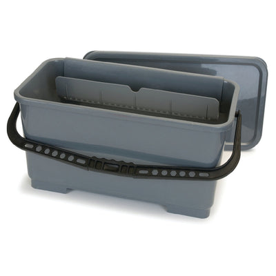 Carlisle 363301923 20-1/2 Inch Squeegee Bucket 6 Gallon Ergonomic Polypropylene Gray