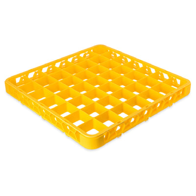 Carlisle RE49C04 Full Size Dishwasher Rack Extender 49 Compartment Yellow Polypropylene with Texture