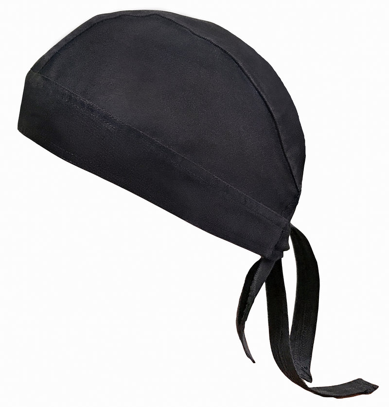 Winco CHHW-3K 12 Inch Adjustable Chef's Hat Black Poly-Cotton Blend