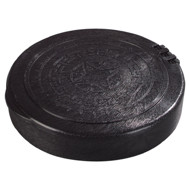 Carlisle 071003 7 Inch Tortilla Server with Hinged Lid Black Polypropylene