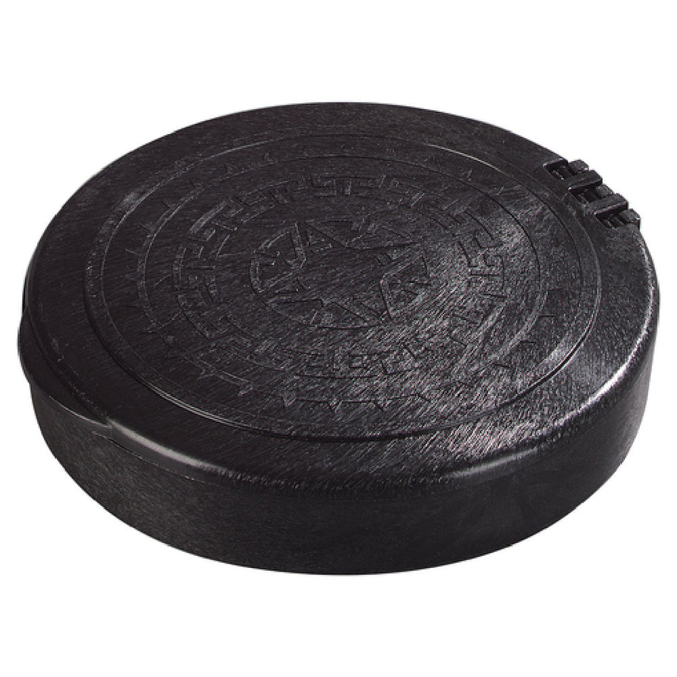 Carlisle 071003 7 Inch Tortilla Server with Hinged Lid Black Polypropylene