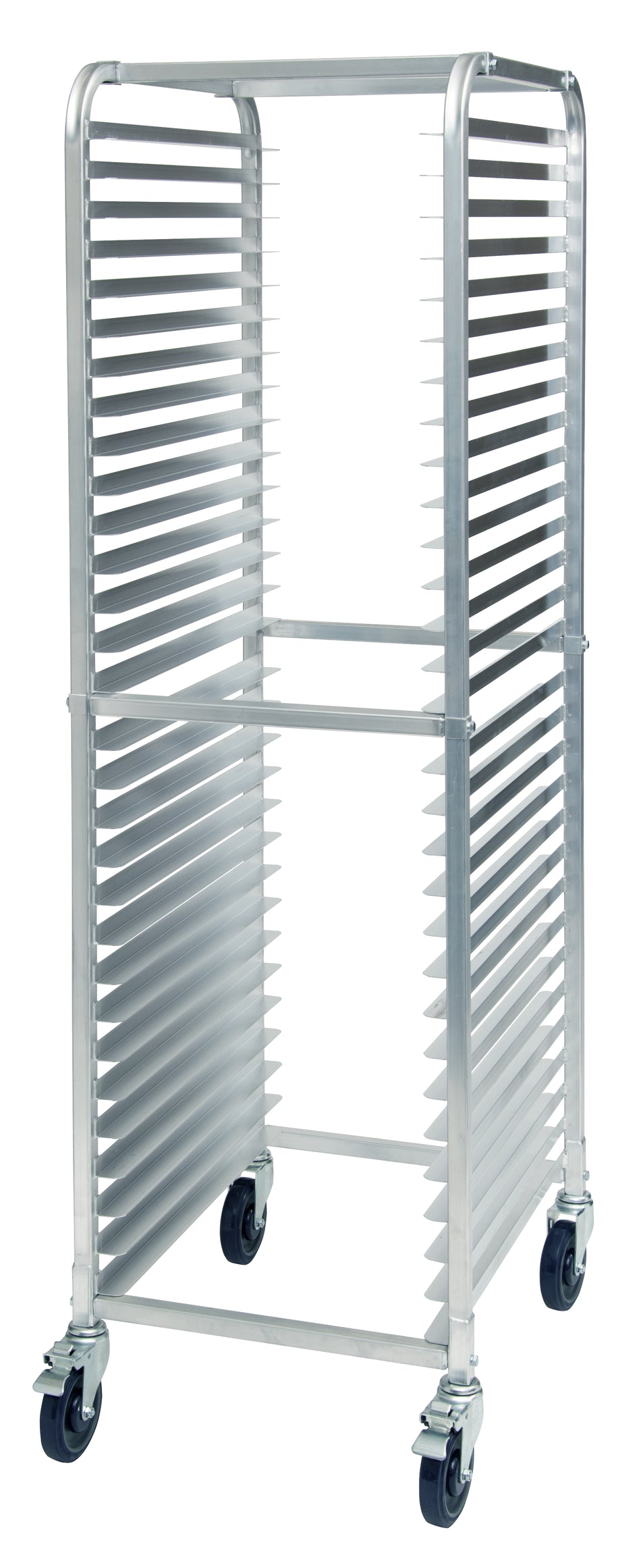 Winco ALRK-30BK 21 Inch Mobile Sheet Pan Rack Aluminum 700 lb Capacity with Casters
