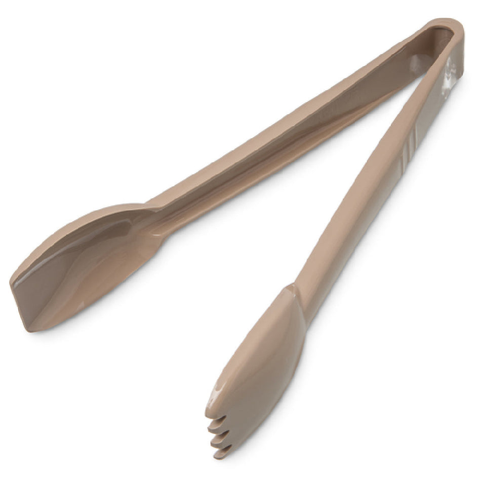Carlisle 460906 9 Inch Salad Tongs Plastic Beige Dishwasher Safe