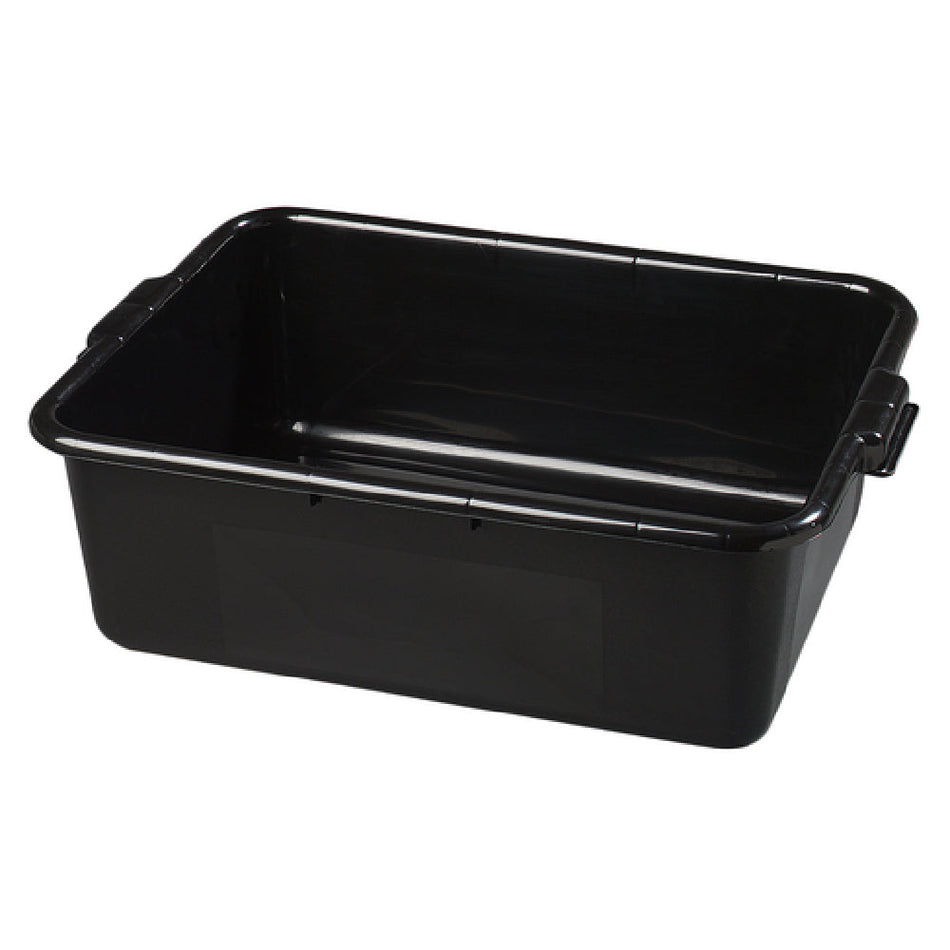 Carlisle 44011SKD03 20 Inch Comfort Curve Bus Box to Store Supplies Black Polyethylene