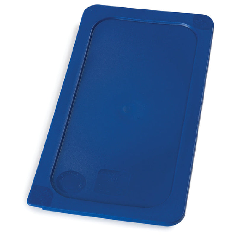 Carlisle 3058060 12 Inch Food Pan Cover Leak-Resistant Polyethylene Blue
