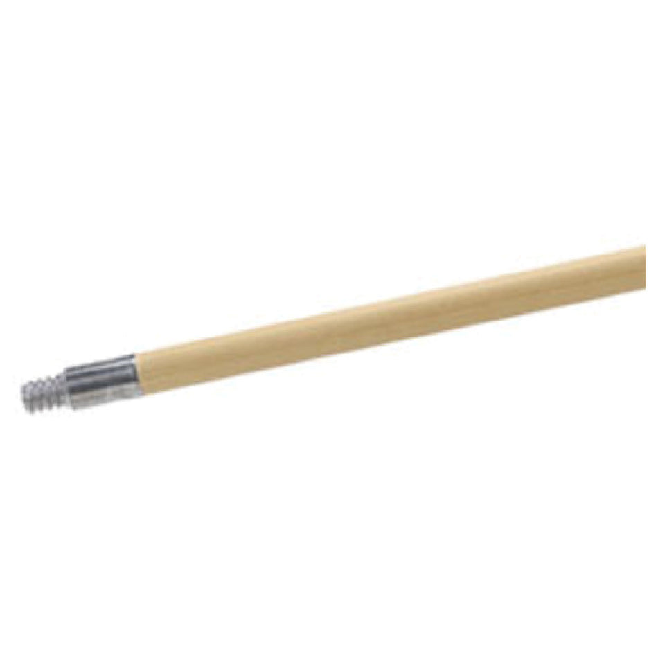 Carlisle 4526700 60 Inch Threaded Mop Broom Squeegee Handle Wood Metal Tip