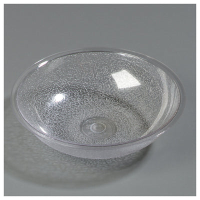 Carlisle 720607 12 Oz Clear Salad Bowl Round Pebbled Polycarbonate