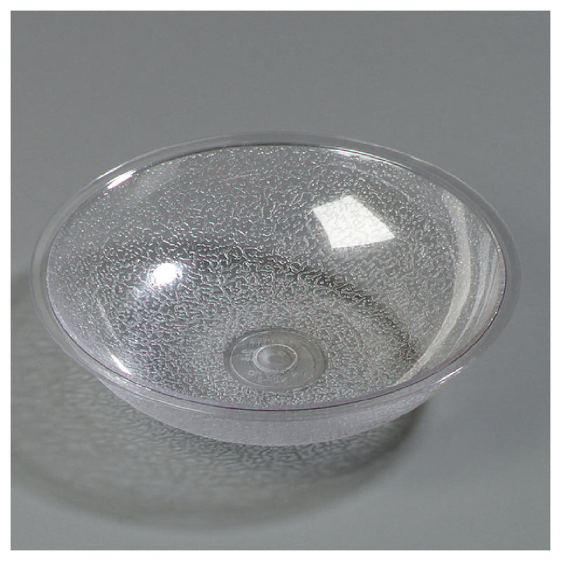Carlisle 720607 12 Oz Clear Salad Bowl Round Pebbled Polycarbonate