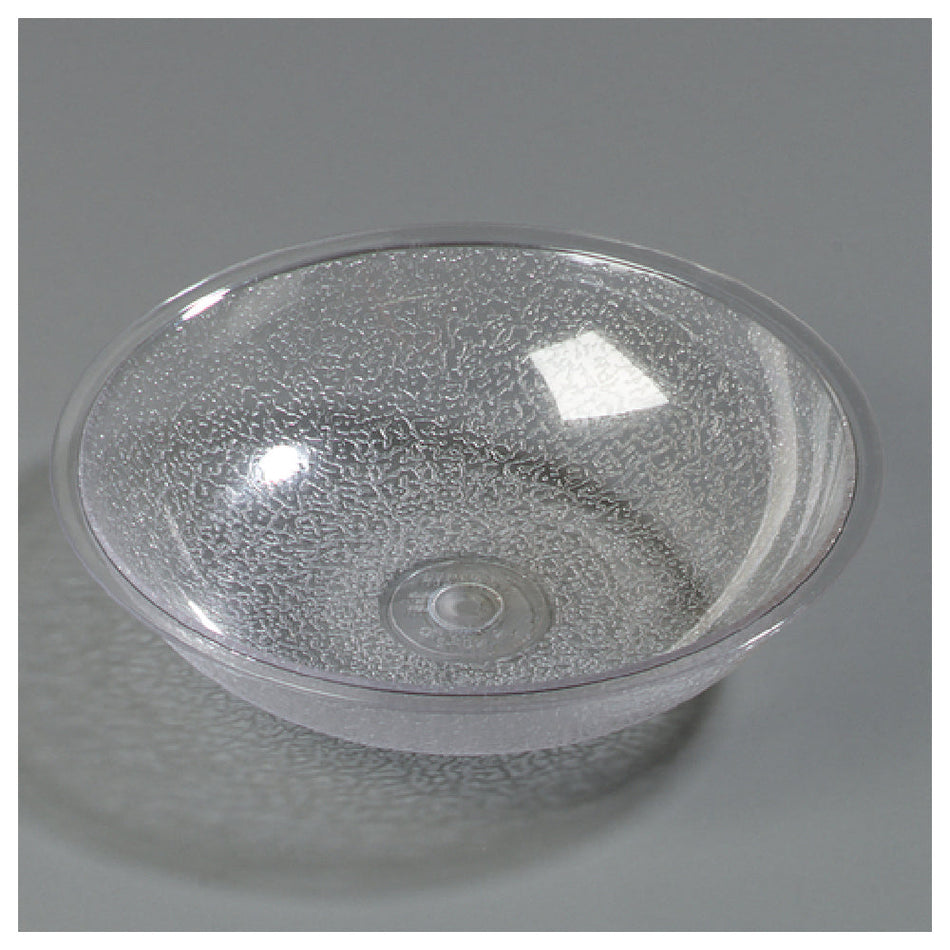 Carlisle 720607 12 Oz Clear Salad Bowl Round Pebbled Polycarbonate