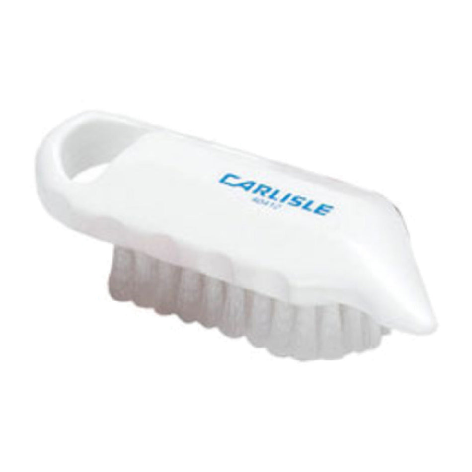 Carlisle 4041202 5-3/4 Inch Scraper-edge Grip Potato Brush Medium-stiff Polyester White