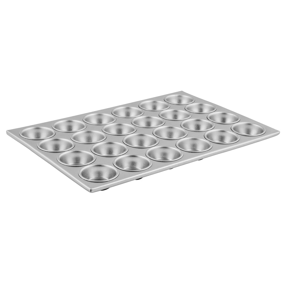 Winco AMF-24 20-1/2 Inch Muffin Pan with 24 3 Oz Cups Aluminum