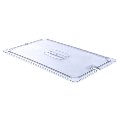 Carlisle 10211U07 20 Inch Clear Polycarbonate Universal Lid with Handle