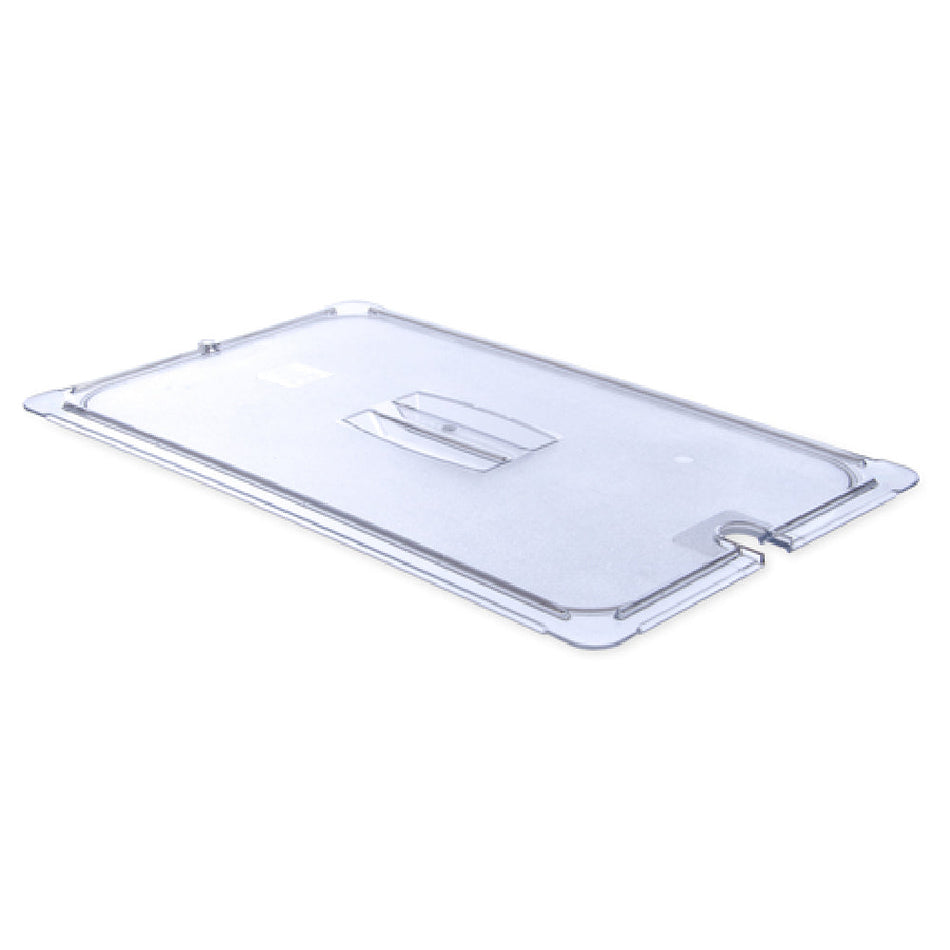 Carlisle 10211U07 20 Inch Clear Polycarbonate Universal Lid with Handle