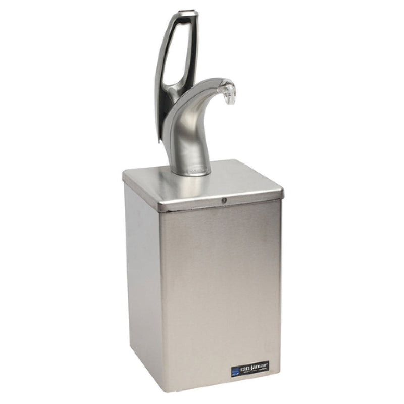Carlisle P4800 7 Inch Condiment Dispenser Pump-Style Countertop Stainless Steel with Pump