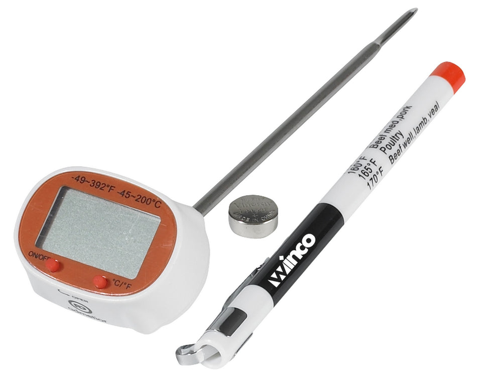 Winco TMT-DG2 Pocket Thermometer Digital with 4-3/4 Inch Probe