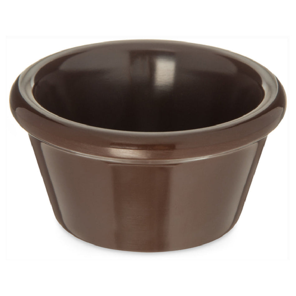 Carlisle S85269 2 Oz Ramekin Melamine Smooth Stain Resistant Brown