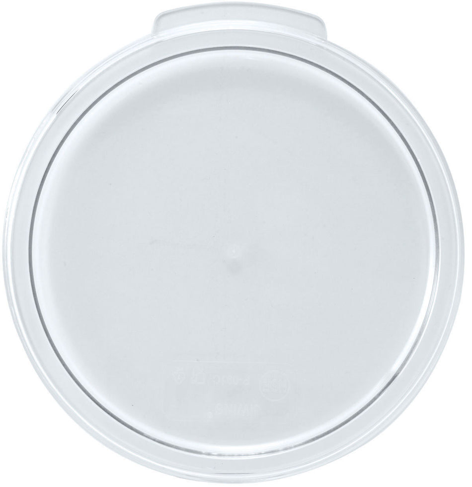 Winco PTRC-1222C 12.5 Inch Clear Food Storage Container Cover Polypropylene