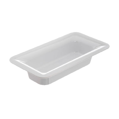 Carlisle 4446202 12 Inch Food Pan Melamine White Stain Resistant Designer