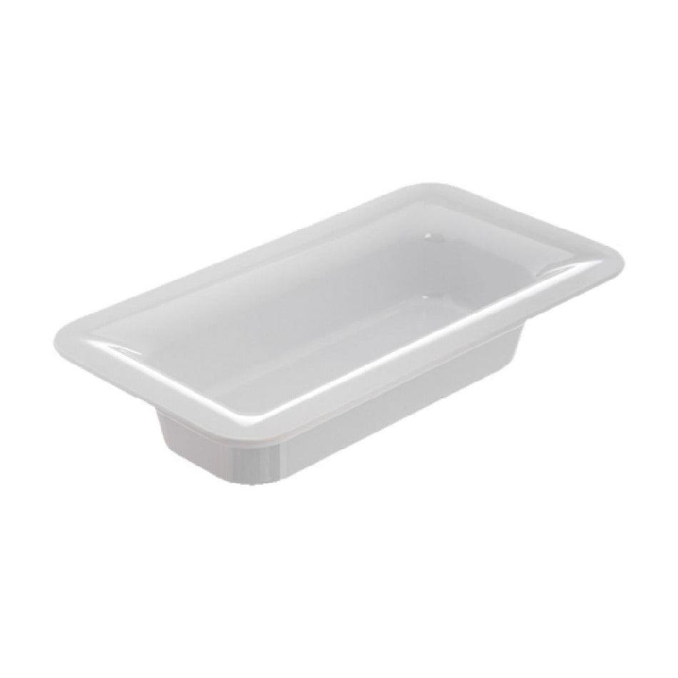 Carlisle 4446202 12 Inch Food Pan Melamine White Stain Resistant Designer