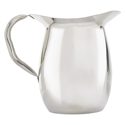 Winco WPB-3 3 Quart Bell Pitcher Heavy Weight Stainless Steel Mirror Finish