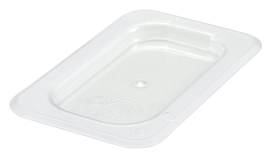 Winco SP7900S 1/9 Size Flat Lid Food Pan Cover Solid Clear Polycarbonate