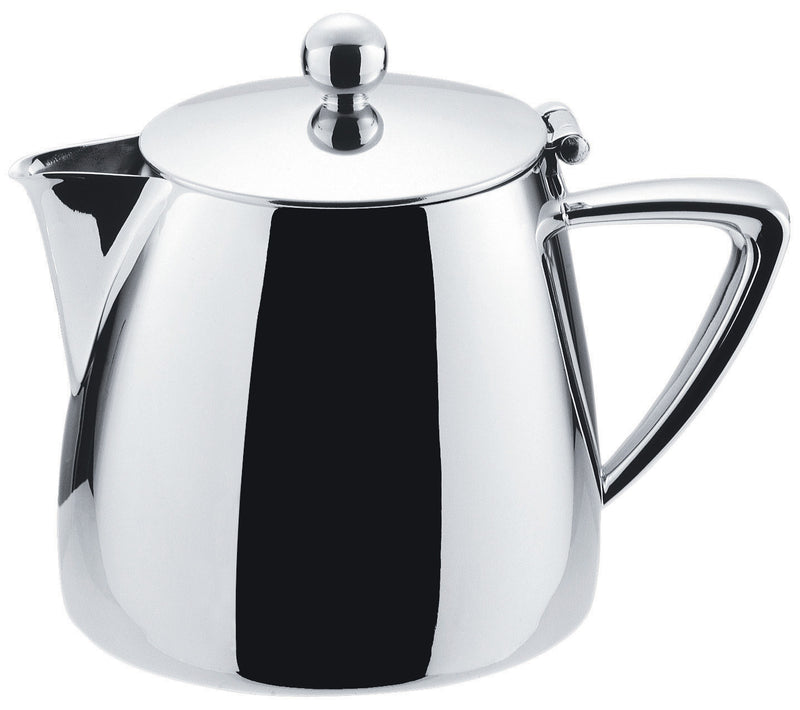 Winco Z-MC-TP10 10 Oz Tea Pot with Hinged Lid Mirror Finish Stainless Steel