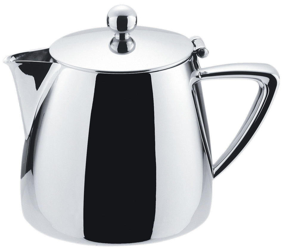 Winco Z-MC-TP10 10 Oz Tea Pot with Hinged Lid Mirror Finish Stainless Steel