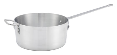 Winco ASP-10 10 Quart Tapered Sauce Pan Aluminum with Riveted Handle