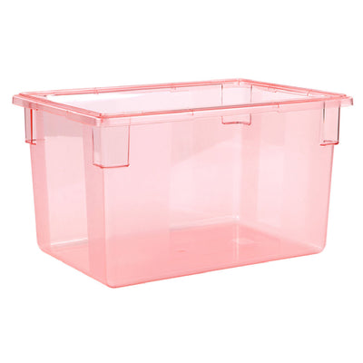 Carlisle 10624C05 26 Inch Food Storage Box Polycarbonate Red Stackable with Textured Finish